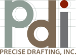 Precise Drafting Inc. Logo